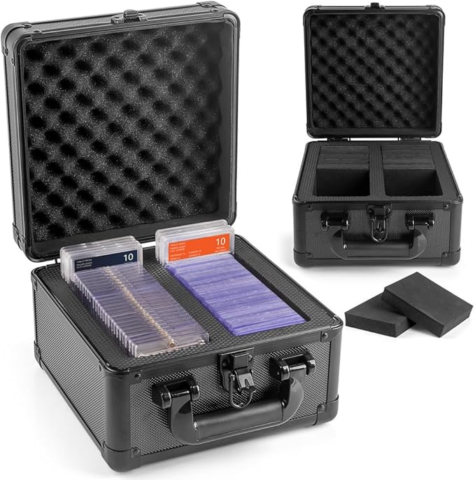 Graded Card Storage Box, Top Loaders Storage Boxes, PSA Card Slab Holder Storage Case for Trading Cards & Sports Cards