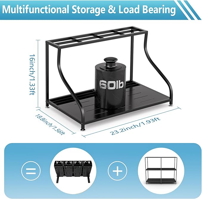 Ski Storage Rack-Holder Garage - Freestanding Ski Equipment Organizer Ski Boot Snowboard Rack Stand Snow Gear Storage