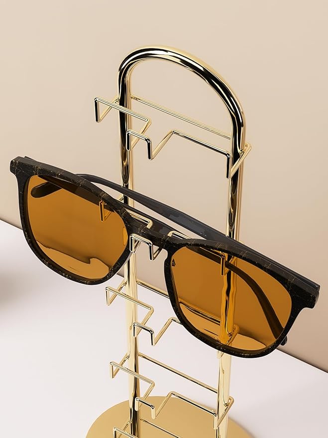 5 Tier Sunglass Organizer Holder,Sunglasses Tabletop Display Stand For Nightstand