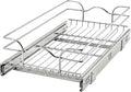 Rev-A-Shelf Pullout Kitchen Cabinet Drawer and Rolling Organizer Cabinet Pantry Storage Basket in Multiple Sizes, 12 x 22 in, 5WB1-1220CR-1