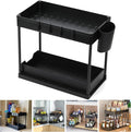 Under Sink Organizer – 2-Tier Sliding Storage Rack for Kitchen, Bathroom & Pantry | Multi-Purpose Cabinet Organizer with Pull-Out Baskets