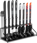 Ski Storage Rack-Holder Garage - Freestanding Ski Equipment Organizer Ski Boot Snowboard Rack Stand Snow Gear Storage