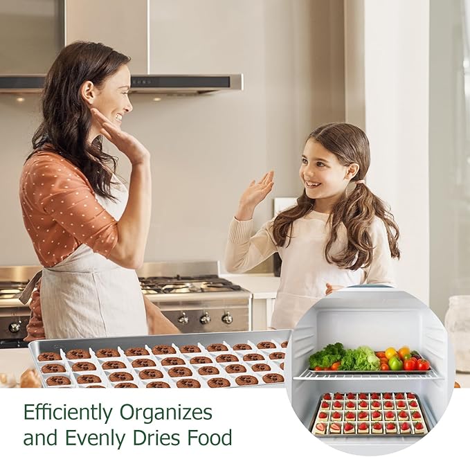5 Sets Freeze Dryer Tray Dividers Medium, Freeze Dryer Accessories for Harvest Right, Non-Stick Dividers for Fruits, Vegetables, Meals(White)