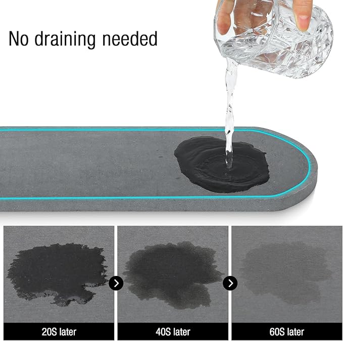 Kitchen Sink Organizer with Sponge Holder & Brush Holder - Drain-Free Non-Slip Base, 2.6mm Stainless Steel with White Rust-Resistant Coating - Easy Install & Clean Kitchen Sink Caddy