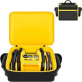 Air Compressor Bag Case Compatible with DEWALT 20V MAX Tire Inflator DCC020IB, Cordless Tools Storage Holder Organizer with Pocket for Battery Pack and Charging Kit -Inner Yellow (Box Only)