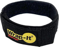 Quick-Straps by Wrap-It Storage – 12” (12-Pack) Black - Hook and Loop Cord Wraps for Cable Storage and Organization