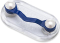 Readerest Magnetic Eyeglass Holder, Clip for Reading Glasses, Sunglasses & Nurse ID Cards, Readers Holder, Eyewear Accessory, Made in The USA (Blue + Pearls)