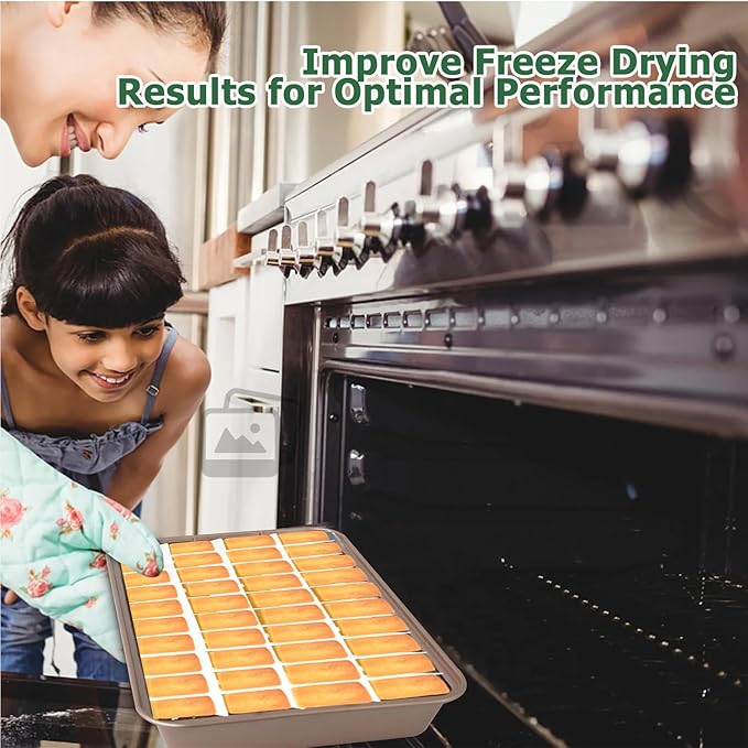 5 Sets Freeze Dryer Tray Dividers Medium, Freeze Dryer Accessories for Harvest Right, Non-Stick Dividers for Fruits, Vegetables, Meals(White)