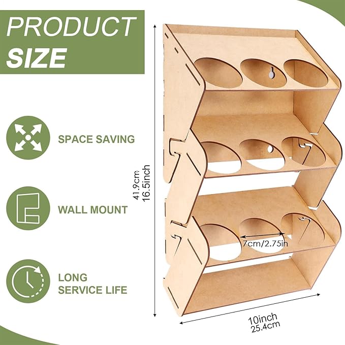 Spray Can Holder Paint Can Organizer with Mounting Accessories Workshop Premium Workspace Wood Garage Spray Bottle Holder