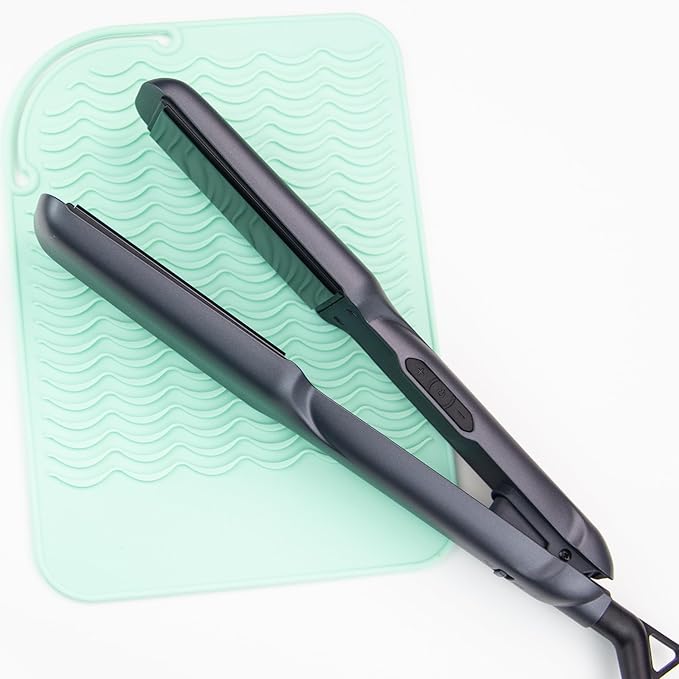 Heysam Professional Heat-Resistant Silicone Mat Flat Iron Hair Straightener Pad for Hair Styling Hot Tools, Curling Iron Travel Flat Iron Case Heat Resistant, Size 9.0 x 6.5 inches, Multiple Colors