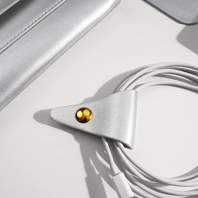 Laptop Sleeve Compatible with 2024 13inch MacBook Air M3 A3113, 13 MacBook Pro M2, Surface Pro 3 4 5 6 7, Dell XPS 13 with Small Pouch, Mouse Pad and Cord Holder Color Silver