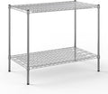 24" Deep x 42" Wide x 34" Height Wire Shelving Kit | 2-Tier | NSF Commercial Storage Rack Unit