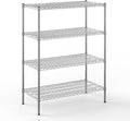 21" Deep x 42" Wide x 54" Height Wire Shelving Kit | 4-Tier | NSF Commercial Storage Rack Unit