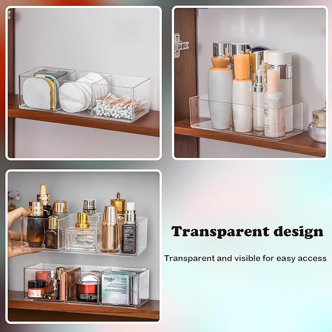 Acrylic Organizer 4-piece Makeup Organizer Countertop For Drawers Organizer Storage Bathroom Organizers And Storage Is A Good Choice For Desktop Finishing (4)