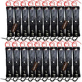 18650 Battery Case Holder - 1 Slot Storage Box, Black Plastic for Button Top Single Batteries, Pack of 20
