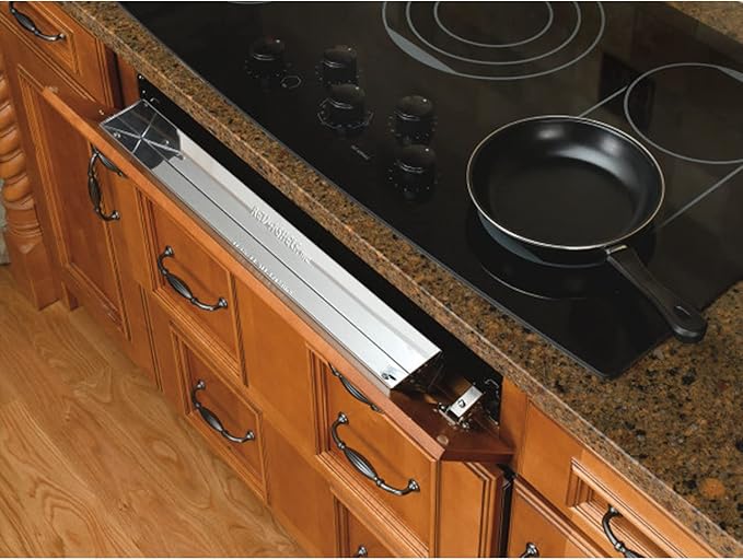 Rev-A-Shelf 31" Slim Tip-Out Sink Tray for Kitchen and Bathroom Base Cabinets, Large Pull Out Stainless Steel Storage Organizer, Silver, 6541-31-52