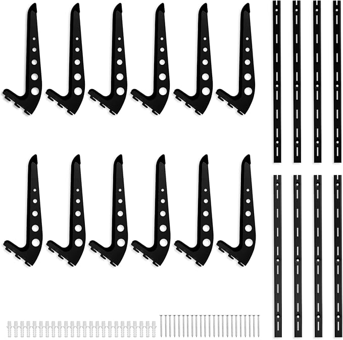 Snowboard Wall Mount, Adjustable 5/6 Board Surfboard Rack, Surfboard Wall Hangers for Surfboard, Wakeboard, and Snowboard Storage at Home or Garage