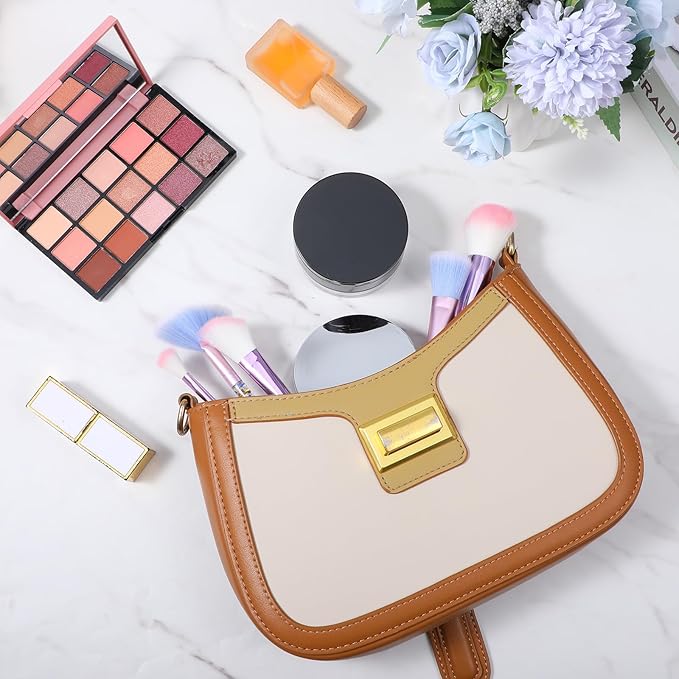 2 Pcs Loose Powder Containers, 0.7/0.17 Ounce Foundation Container Portable Empty Travel Makeup Containers Reusable Powder Puff Case with Puff Mirror Net Sifter for Women Travel Daily Carrying