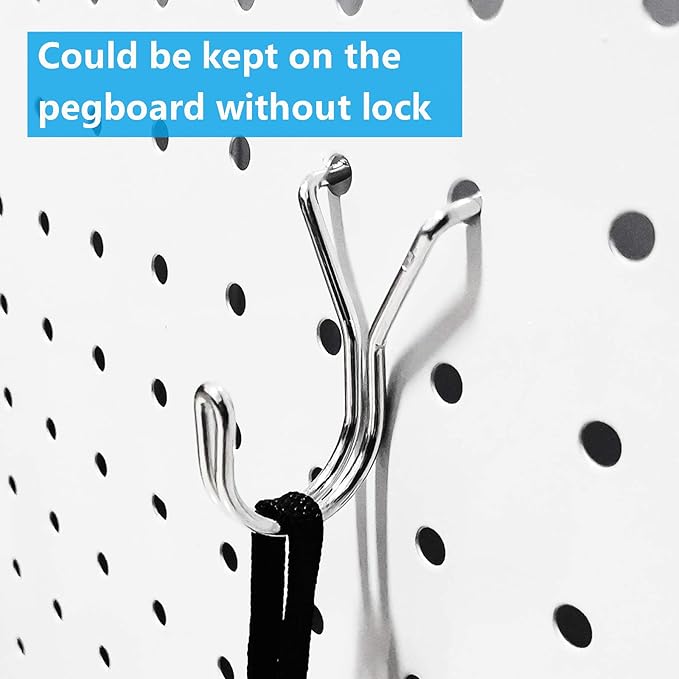 Pegboard Hooks, with Bins, Peg Locks, for Organizing Various Tools, 188 PCS, 80 of Which are Locks