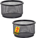 1InTheOffice Mesh Paper Clip Holder For desk, Paperclip Holder (2 Pack)