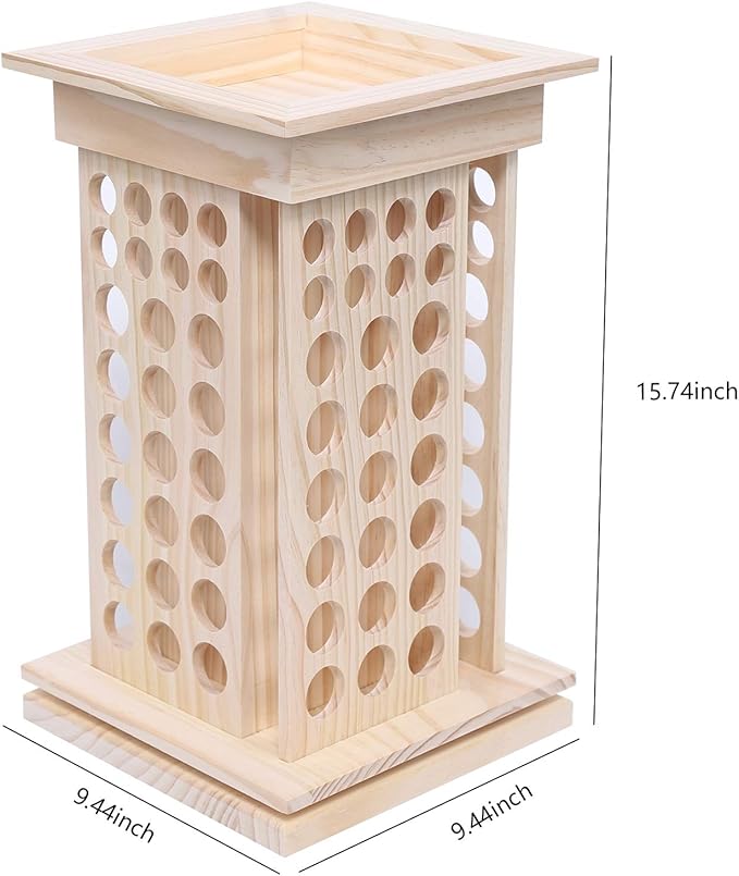 Rotating Essential Oils Storage Rack,8 Tiers 104 Slot Oil Bottle Display Storage Organizer,Hold 5ml & 15ml Bottles,for Home, Beauty Salon, Perfume Store