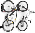TORACK BIKEPAL Space Saving Wall Mounted Swivel Bike Racks, Vertical Bike Wall Hangers for Garage Storage Solution (2 Pack)