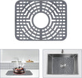 Silicone Sink Protector for Kitchen Sink 12“x16" – Flexible Sink Mat, Heat Resistant Grid, Non-Slip Rack, Easy to Clean Dishwasher Safe – Fits Farmhouse, Single & Double Bowl Sinks
