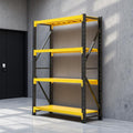 torage Shelves,Garage Shelving Heavy Duty Metal Adjustable Garage Shelves, Shelving Units Industrial Shelving for Warehouse(Yellow and Black, W47.2*D23.6*H78.7)