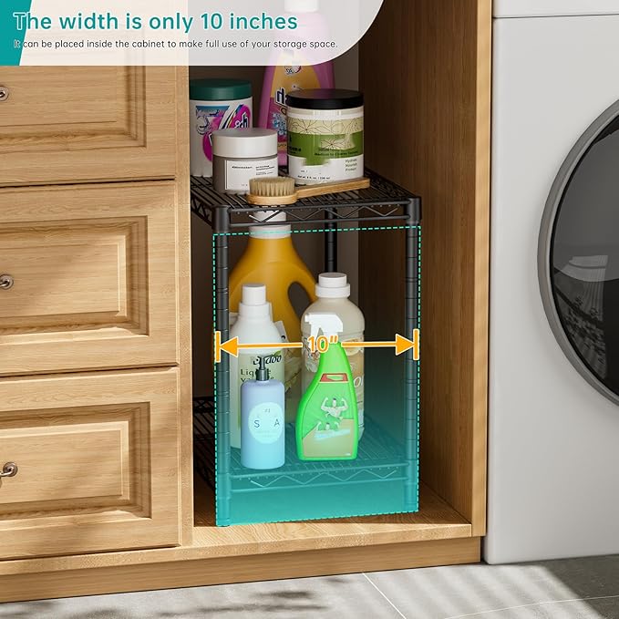 SINGAYE Shelf Closet Wire Shelving：Adjustable Metal Unit for Laundry Room Organization Bathroom Kitchen Home Storage Small Pantry Rack Shelves