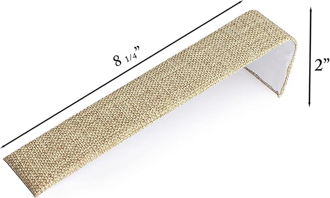 Novel Box 6 Pack Bracelet/Watch Ramp Burlap 2x8.25x2 Inches - Slim and Sleek Ramps for Jewelry Display - Bracelet Holder Organizer Stand for Wedding, Selling & Personal Use