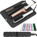 AMIJEAL Oversize Silicone Heat Resistant Mat for Hair Tools, Curling Iron Mat, Hot Tools Holder, Portable Flat Iron Hair Straightener Pad Cover for Travel Vanity Salon(14.2" x 11.0")