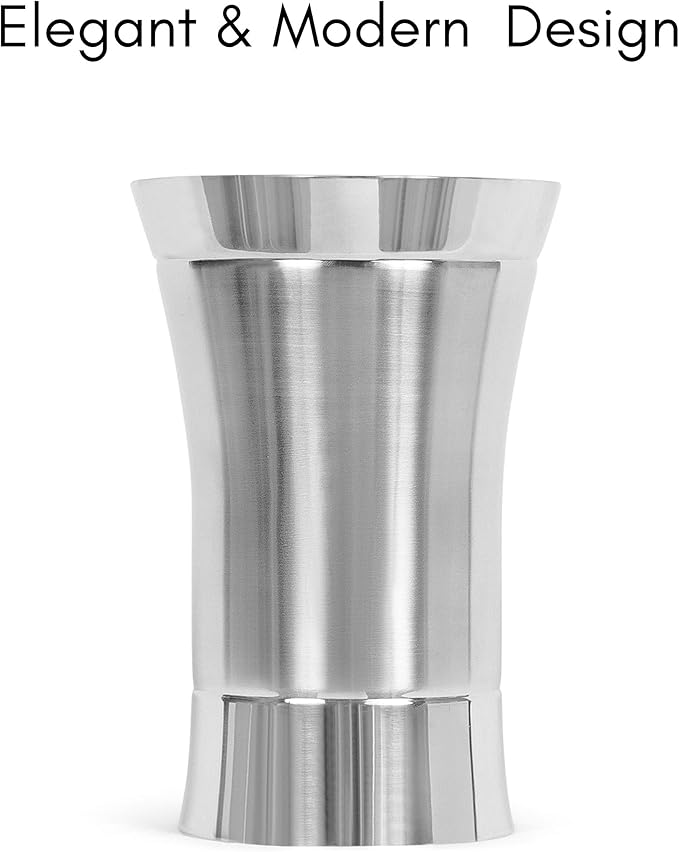 BirdRock Home Stainless-Steel Wine Chiller - Elegant Double Wall Bucket - Single Insulated Bottle Holder - Wine or Champagne Cooler for Table - Wine Accessories - Indoor or Outdoor - Silver