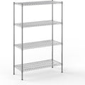 18" Deep x 42" Wide x 64" Height Wire Shelving Kit | 4-Tier | NSF Commercial Storage Rack Unit