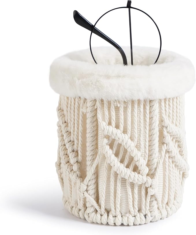 HOSROOME Glasses Holder for Nightstand Boho Decor Eyeglass Holder Stand for Office Desk Organizer