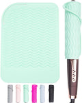 Heysam Heat Resistant Silicone Mat for Hair Styling Tools, 9.0 x 6.5 inches, 450°F Protection, Multiple Colors
