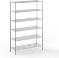 21" Deep x 60" Wide x 96" Height Wire Shelving Kit | 6-Tier | NSF Commercial Storage Rack Unit