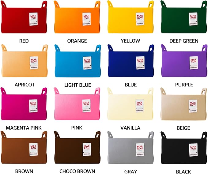 Collapsible Felt BABYPINK Storage Bin Medium 11"x7.1"x7.1" – Foldable Basket with Handles for Closet, Toy Storage, Laundry Room Organization, Decorative Storage Bins for Shelves, Cube Storage