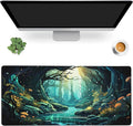 Gaming Mouse Mat Beautiful Landscape Large Mouse Pad Extended Mouse Pad Desk Mat Non-Slip Rubber Base Mice Pad Desk Pad for Office Game Home 35.4x15.75 in