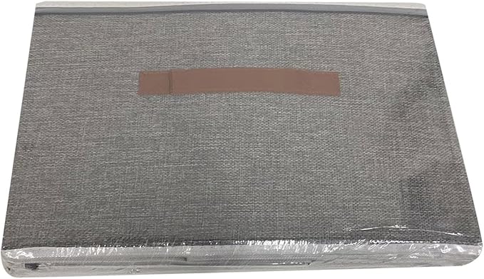 OUTBROS Large Storage Boxes, Foldable Bags with Lid, Wardrobe Organiser with Handle and Zipper, Used for storing clothes, blankets, pillows, 17.7 x 13.8 x 9.8 inch, 2-Pack