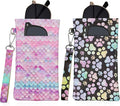 Double Eyeglass Case Soft Dual Glasses Case for Women Men Travel Squeeze Top Sunglasses Cases Eyeglasses Pouch