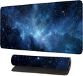 Galaxy Mouse Pad – Large Extended Desk Mat 31.5 x 11.8 in– Deep Space Nebula Starry Sky Design, Non-Slip Base, Waterproof Surface, Oversized Keyboard & Mouse Pad for Gaming or Office