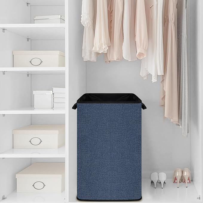 SNIGJAT Large Laundry Hamper, Tall Laundry Hamper with Sturdy Handles, Hampers for Laundry, Rectangular Dirty Clothes Hamper for Bedroom, Extra Large Laundry Basket for Clothes Toys, 80 L