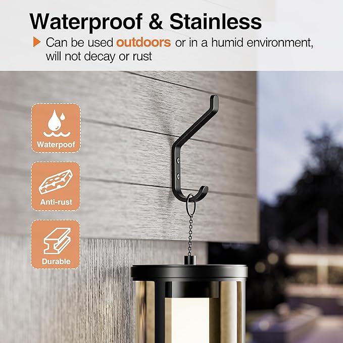 Coat Hooks Wall Mount for Hanging: 20LB Sturdy Hanger for Backpack, Towel, Bag, for Closet, Bathroom, Door, Mushroom, Stainless Black 6 Pack, 3.75"