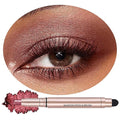 Eyeshadow Stick Makeup, Waterproof Hypoallergenic Long Lasting Cream Eye Shadow Pencil, Highlighter Matte Crayon eyes liner, Glitter Primer Palette Shimmer Eyeliner Pen, Brownish Red