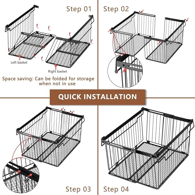Large Freezer Organizer Bins，Upgraded Bottom Leak-Proof net，Fit 5 to 9 Cu Ft Chest Freezer，3 Pack， Expandable Stackable Chest Freezer Containers with Handle