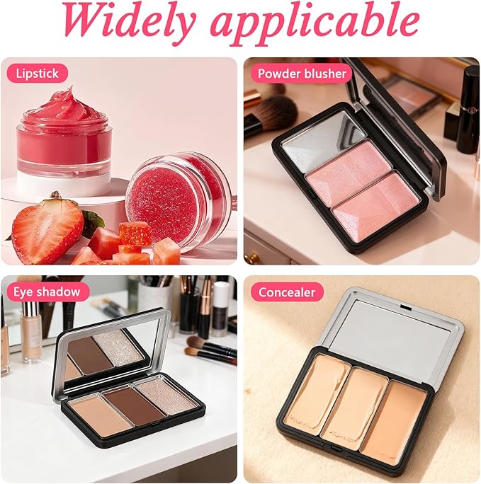 Luxshiny Empty Eyeshadow Palette: Refillable Magnetic Makeup Palette with Mirror for Eyeshadow Powder Blush Lipstick Highlight - Compact Travel Size