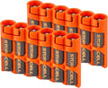 Storacell Slimline AAA-6 Battery Storage Caddy and Dispenser (Pack of 2), Orange, Holds 6 AAA Batteries (Not Included), Durable & Compact Design, The Original Battery Caddy, Made in The USA