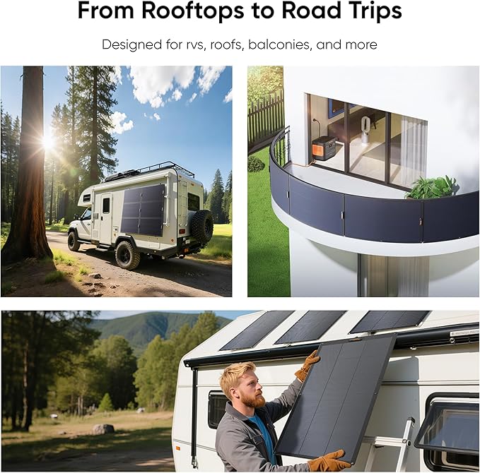 Jackery Solar Generator 1000 v2 with 2x100W Light Solar Panels,1070Wh Portable Power Station,LiFePO4 Battery, 1500W AC Output, Flexible&Lightweight Solar Kit for RV,Balcony,Camping, Emergency Backup