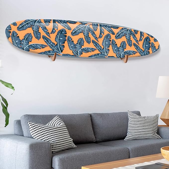 Hang 11 Surfboard Wall Mount - Surf Board Wall Hangers, Surfboard Mount, Beautiful Sustainable Wooden Rack, Perfect to Display Your Board, Surf Racks, Horizontal Hanger, Surfing Accessories