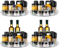 vacane 4 Pack Turntable Organizer Non-Skid, Large 13" Cabinet Lazy Susan Clear Turntable Organizer for Pantry Lazy Susan Organizer, Storage Containers for Kitchen, Countertop
